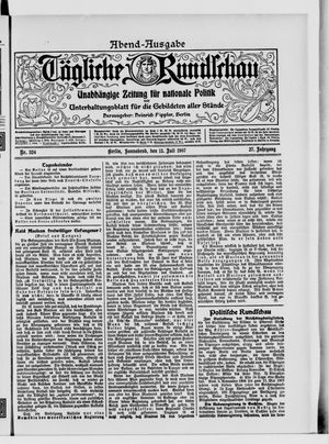 Tägliche Rundschau vom 13.07.1907