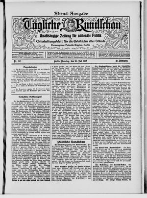 Tägliche Rundschau vom 30.07.1907