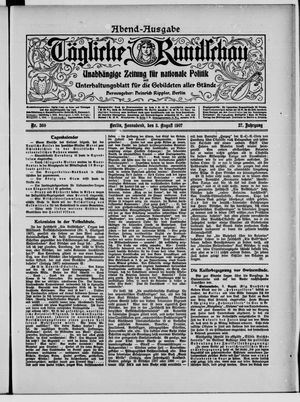 Tägliche Rundschau on Aug 3, 1907