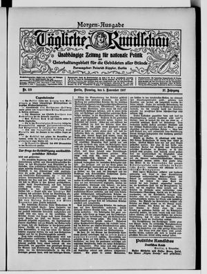 Tägliche Rundschau vom 05.11.1907