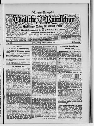 Tägliche Rundschau on Nov 22, 1907