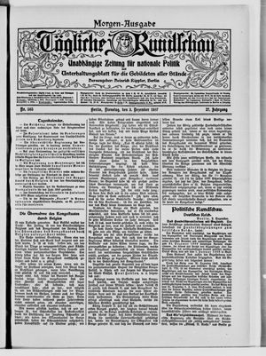 Tägliche Rundschau on Dec 3, 1907