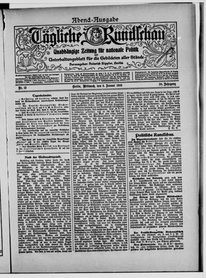 Tägliche Rundschau on Jan 8, 1908