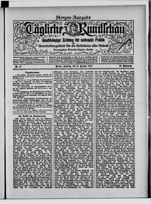 Tägliche Rundschau vom 12.01.1908