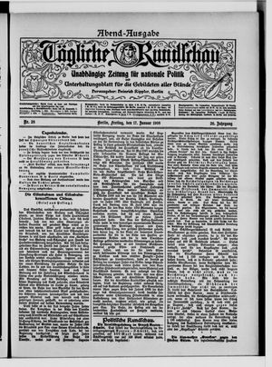 Tägliche Rundschau on Jan 17, 1908