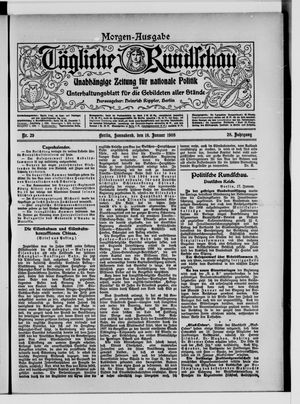 Tägliche Rundschau on Jan 18, 1908