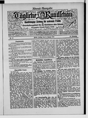 Tägliche Rundschau on Jan 31, 1908