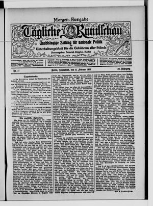 Tägliche Rundschau on Feb 15, 1908