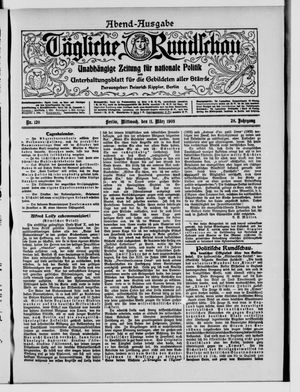 Tägliche Rundschau vom 11.03.1908