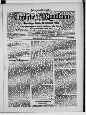 Tägliche Rundschau on May 3, 1908