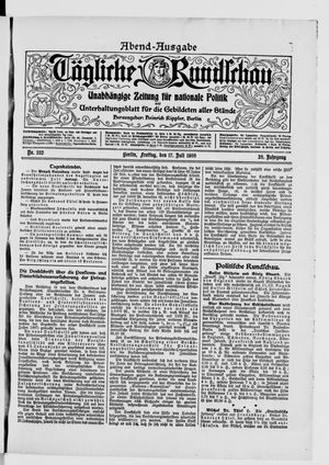 Tägliche Rundschau vom 17.07.1908