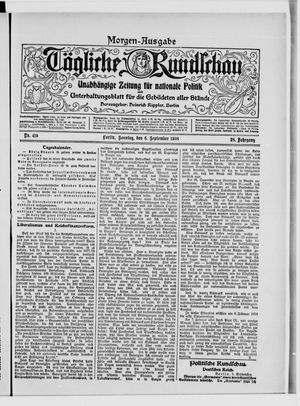 Tägliche Rundschau on Sep 6, 1908