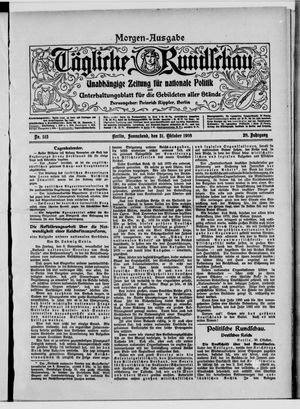 Tägliche Rundschau vom 31.10.1908