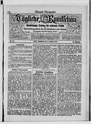 Tägliche Rundschau vom 31.10.1908
