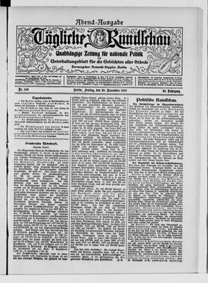 Tägliche Rundschau on Nov 20, 1908