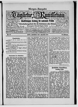 Tägliche Rundschau vom 05.12.1908