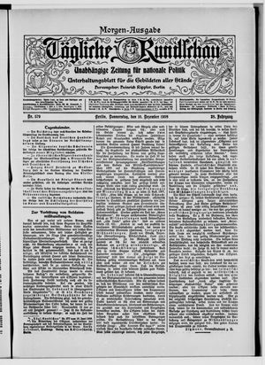 Tägliche Rundschau vom 10.12.1908