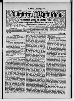 Tägliche Rundschau vom 15.12.1908
