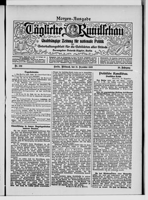 Tägliche Rundschau vom 16.12.1908