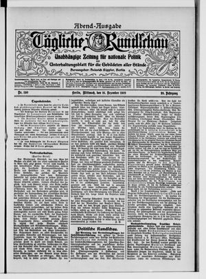 Tägliche Rundschau vom 16.12.1908