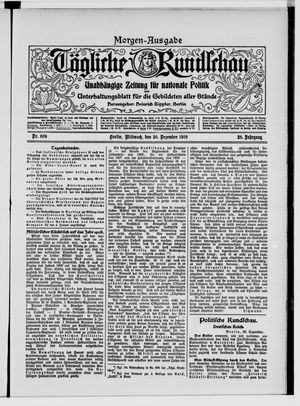 Tägliche Rundschau vom 30.12.1908