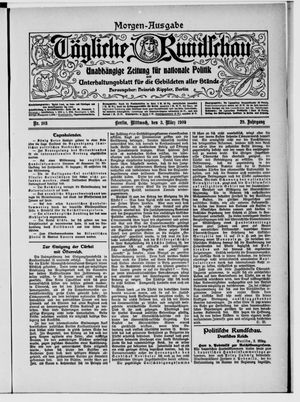 Tägliche Rundschau vom 03.03.1909