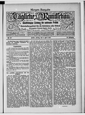 Tägliche Rundschau vom 09.04.1909