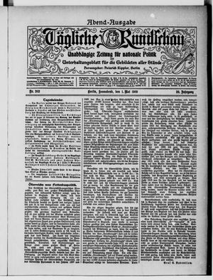 Tägliche Rundschau vom 01.05.1909