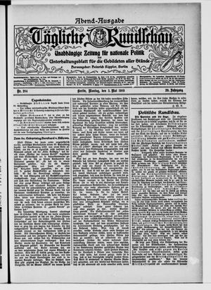 Tägliche Rundschau vom 03.05.1909