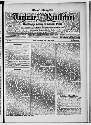 Tägliche Rundschau vom 05.05.1909