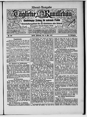 Tägliche Rundschau vom 12.05.1909