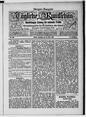 Tägliche Rundschau vom 30.05.1909