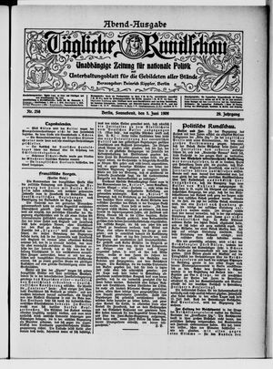 Tägliche Rundschau vom 05.06.1909