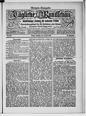 Tägliche Rundschau vom 06.06.1909