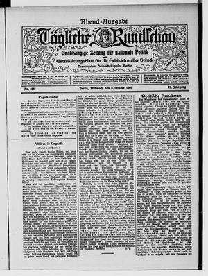 Tägliche Rundschau on Oct 6, 1909