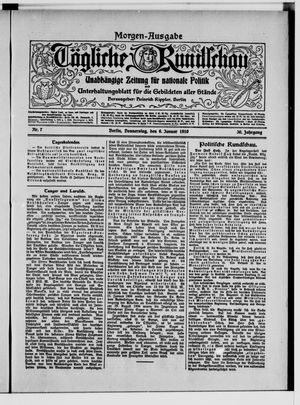 Tägliche Rundschau on Jan 6, 1910