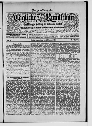 Tägliche Rundschau vom 20.01.1910