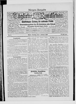 Tägliche Rundschau vom 01.02.1910