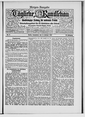 Tägliche Rundschau on Feb 12, 1910