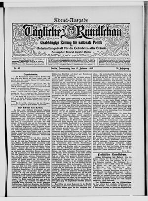 Tägliche Rundschau on Feb 17, 1910