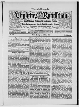 Tägliche Rundschau on Mar 4, 1910