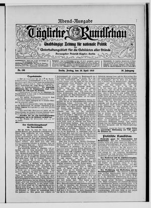 Tägliche Rundschau on Apr 29, 1910