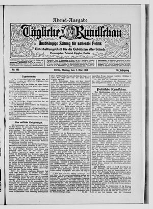 Tägliche Rundschau vom 02.05.1910
