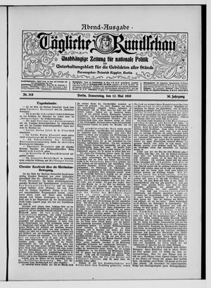 Tägliche Rundschau vom 12.05.1910