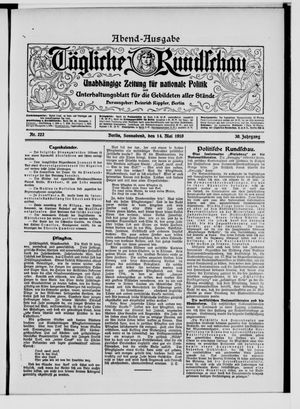 Tägliche Rundschau vom 14.05.1910