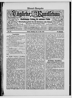 Tägliche Rundschau on May 17, 1910
