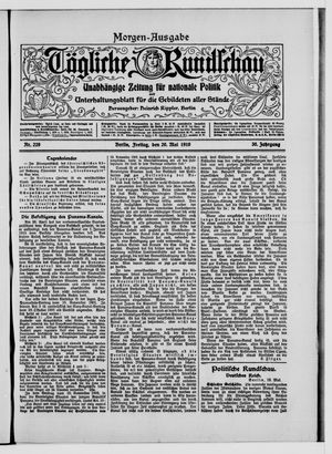 Tägliche Rundschau on May 20, 1910
