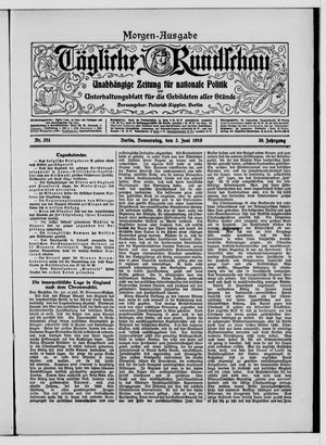 Tägliche Rundschau vom 02.06.1910