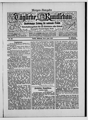 Tägliche Rundschau vom 08.06.1910