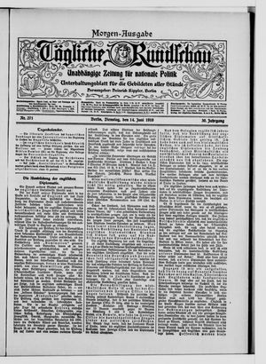 Tägliche Rundschau vom 14.06.1910